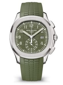 Acquanaut caucciù/verde valijoux 7750