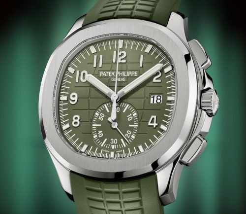 Acquanaut caucciù/verde valijoux 7750 - immagine 5