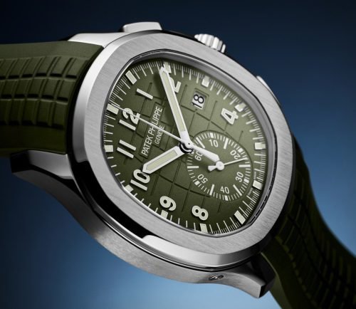 Acquanaut caucciù/verde valijoux 7750 - immagine 6