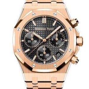 Royal Oak oro rosa/nero automatico