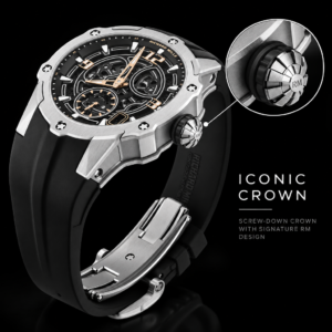 Richard Mille Skeleton Acciaio Caucciù Nero