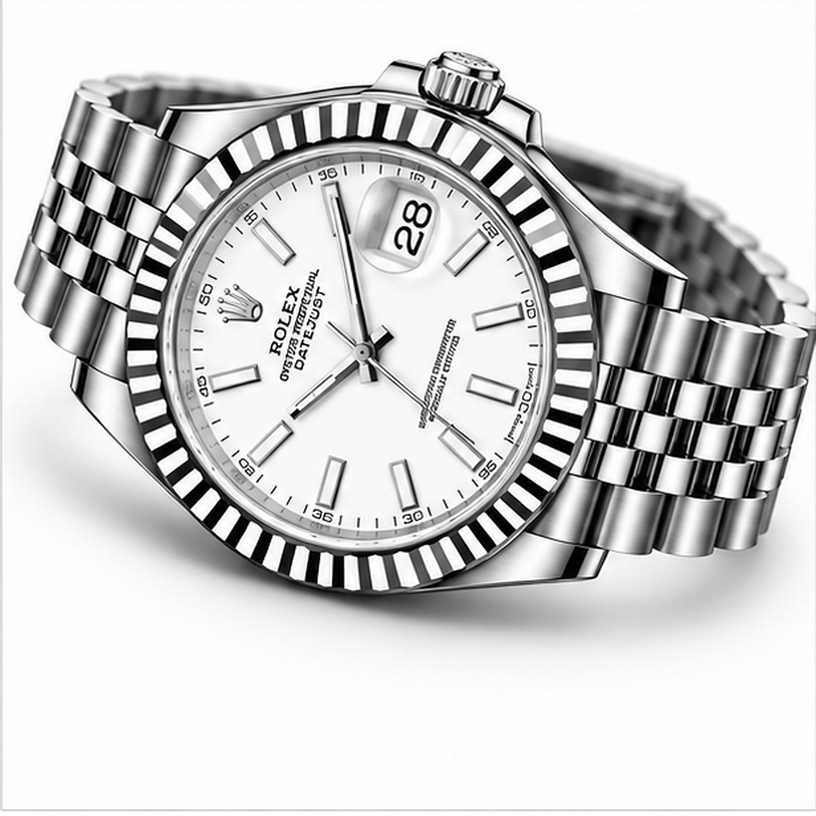 Datejust Acciaio Quadrante Bianco ETA 2836.2 - immagine 3