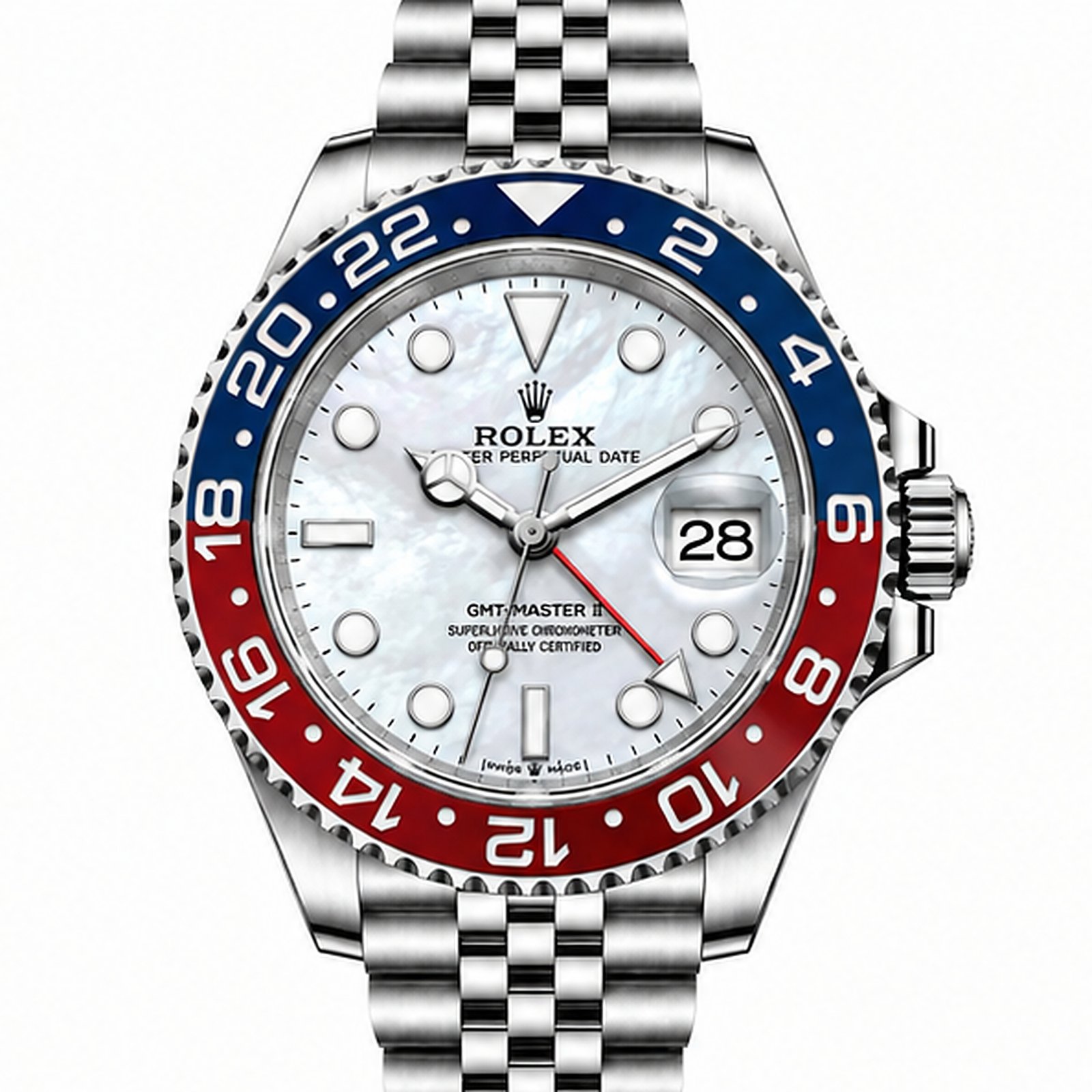 GMT Master II Pepsi Madreperla ETA 2836.2