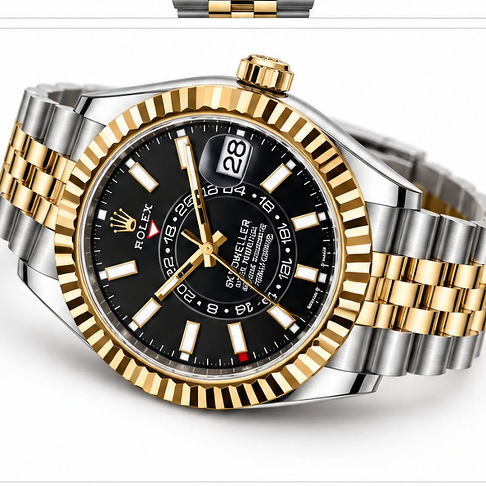Sky Dweller Acciaio Oro Giallo Quadrante Nero ETA 2836.2 - immagine 3