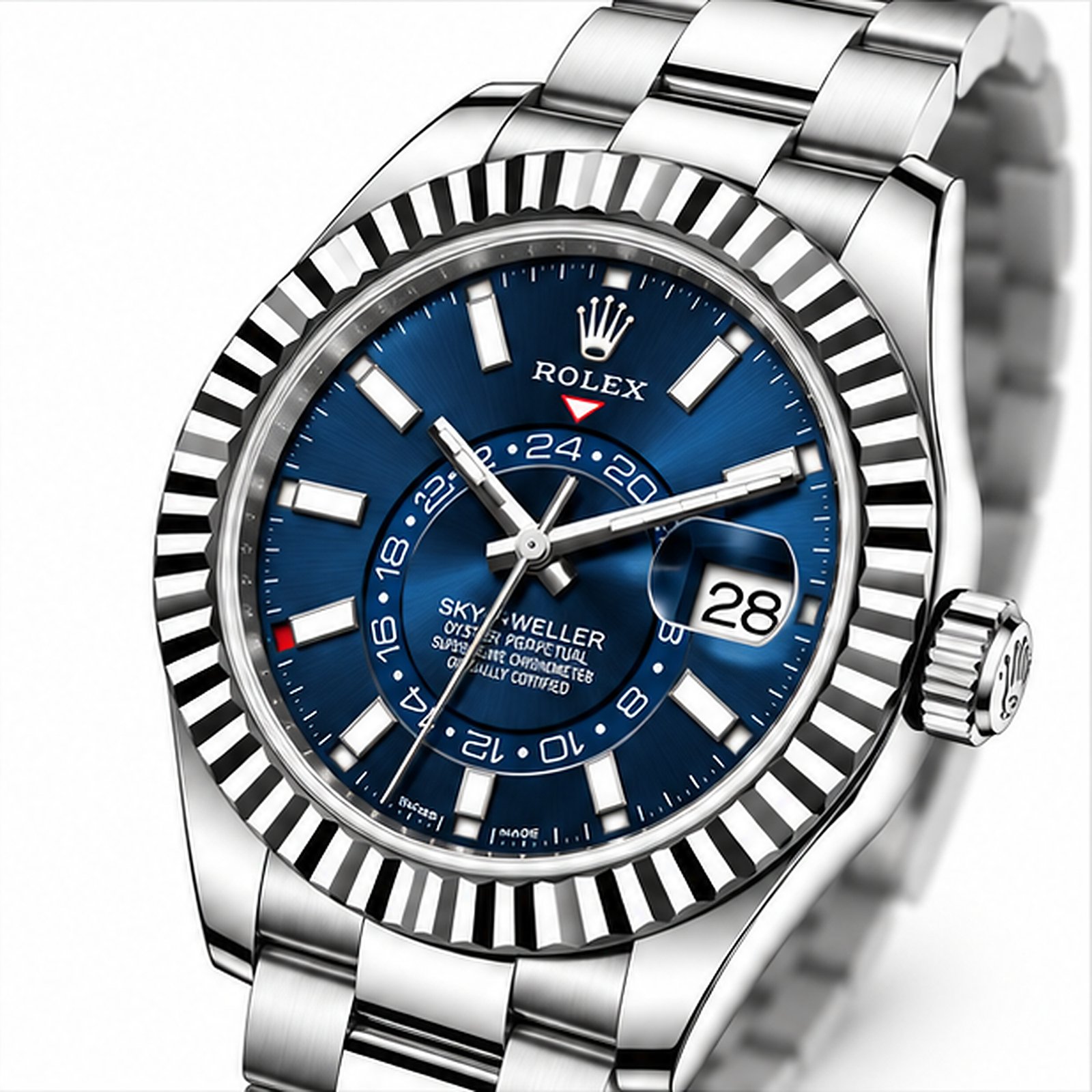 Sky Dweller Acciaio Quadrante Blu ETA 2836.2 - immagine 4