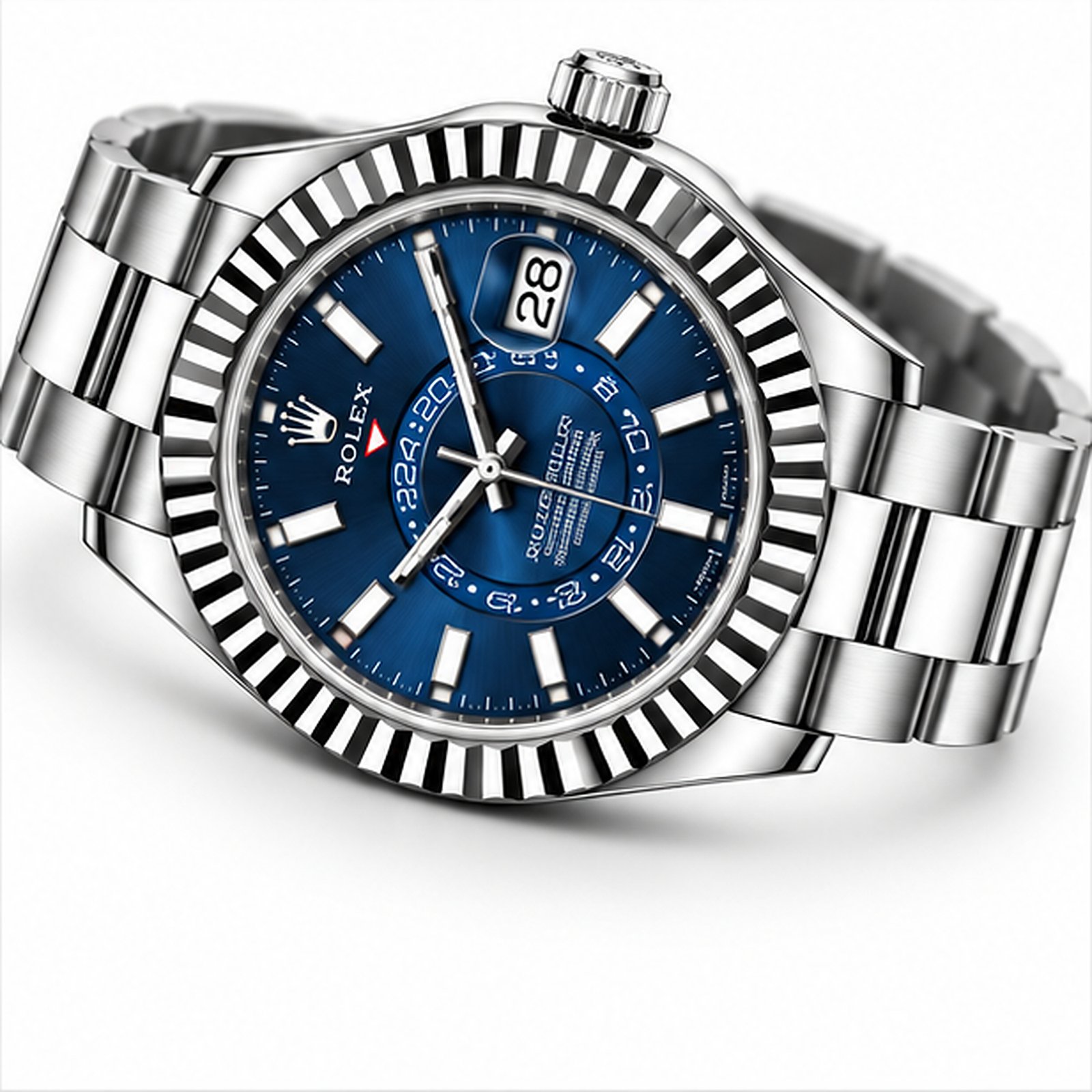 Sky Dweller Acciaio Quadrante Blu ETA 2836.2 - immagine 3