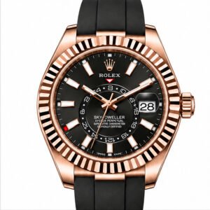 Sky Dweller Caucciù Everose Quadrante Nero ETA 2836.2