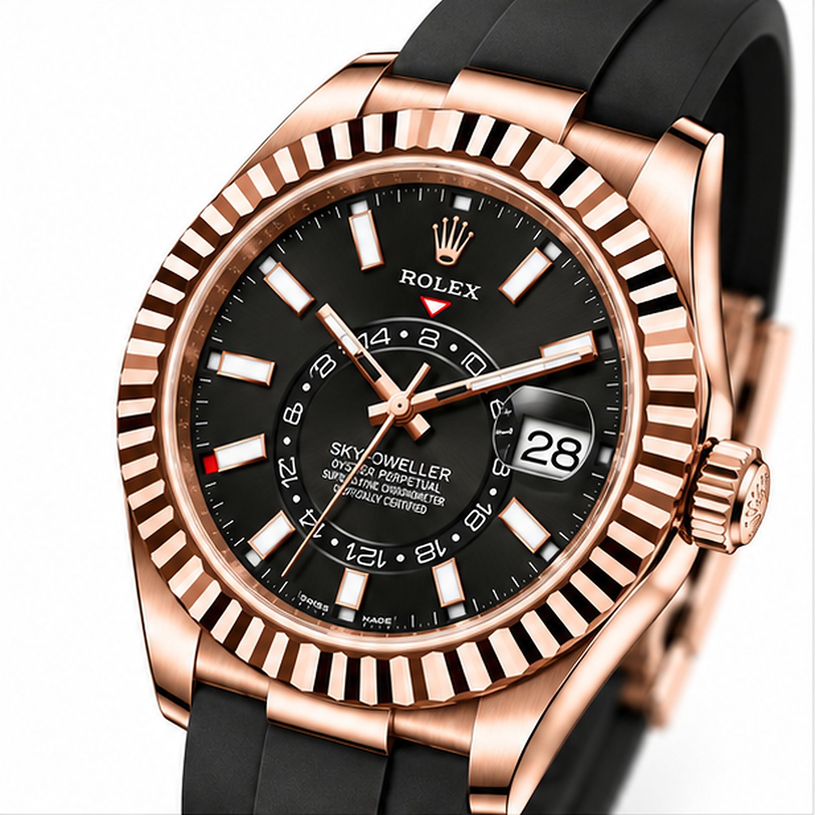 Sky Dweller Caucciù Everose Quadrante Nero ETA 2836.2 - immagine 2