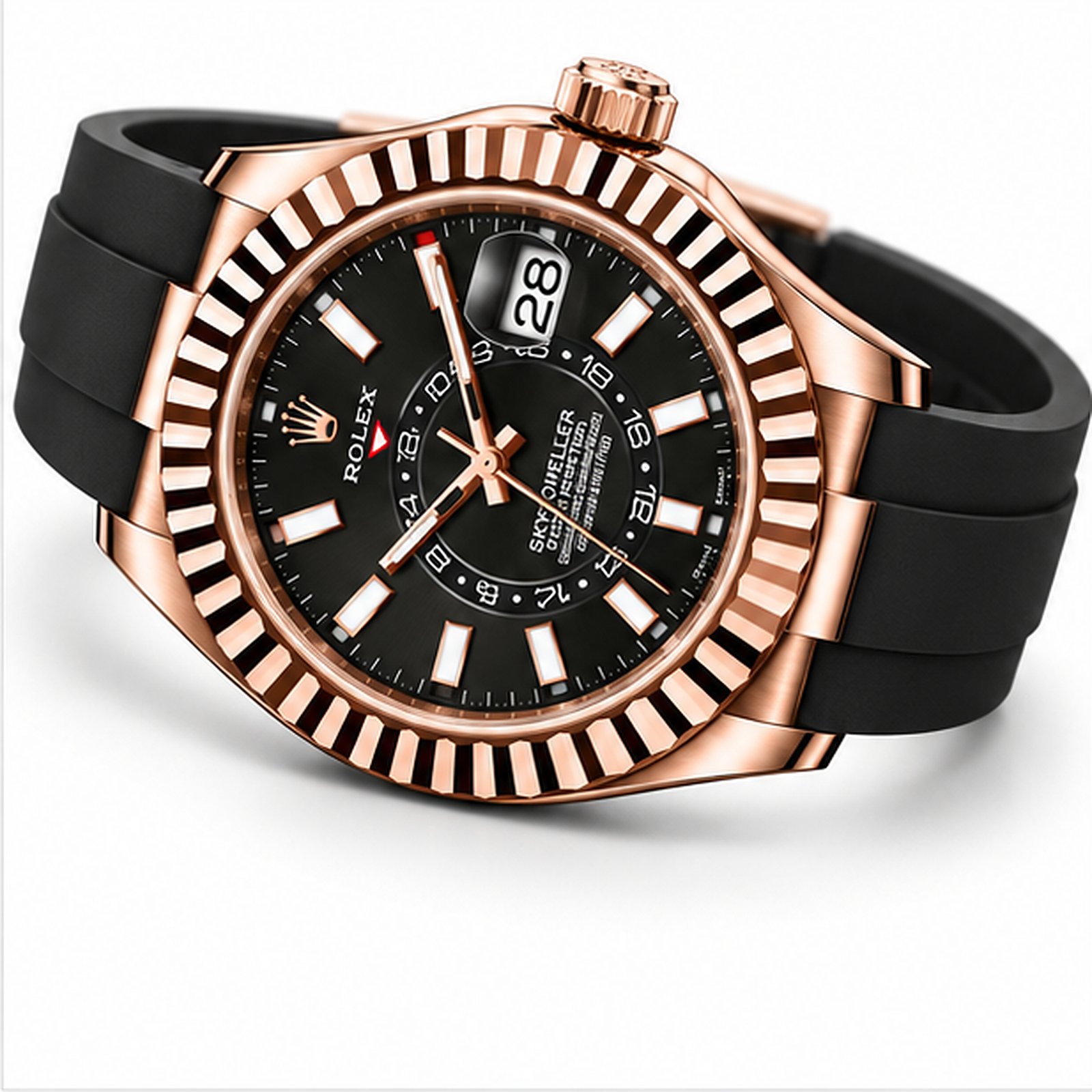 Sky Dweller Caucciù Everose Quadrante Nero ETA 2836.2 - immagine 4