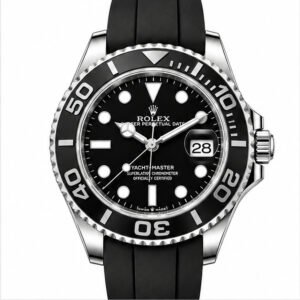 Yachtmaster Caucciù Acciaio Quadrante Nero ETA 2836.2