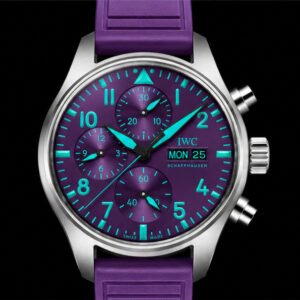iwc pilot's watch chronograph viola turchese