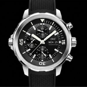 iwc aquatimer chronograph acciaio quadrante nero