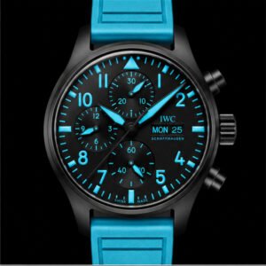 iwc pilot's watch chronograph nero turchese day date