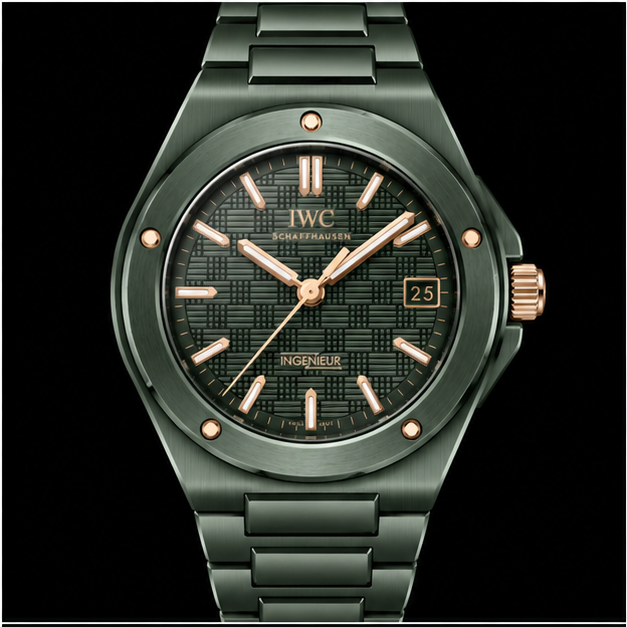 iwc ingenieur automatic 42 ref. iw338902 ceramica verde oliva
