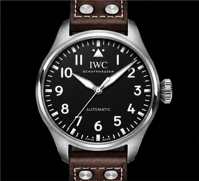 iwc big pilot's watch 43 automatic quadrante nero