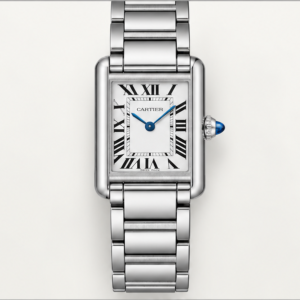 cartier tank must acciaio bracciale quadrante argento