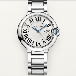 cartier ballon bleu automatic acciaio quadrante argento