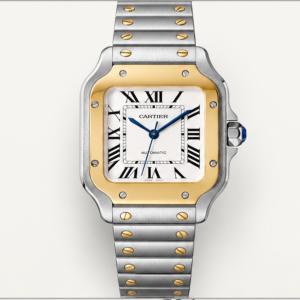 cartier santos bicolore automatico quadrante bianco
