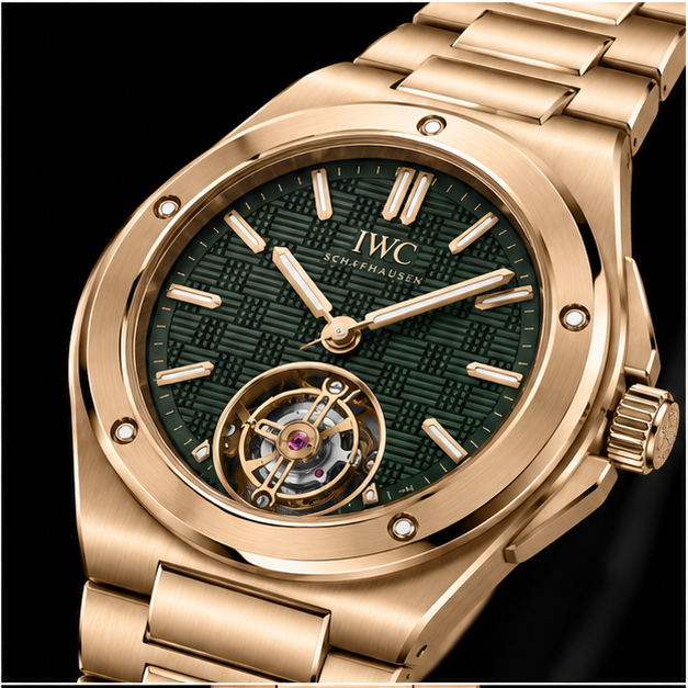 iwc ingenieur tourbillon oro quadrante verde