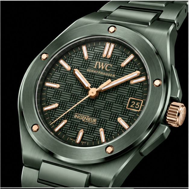 iwc ingenieur automatic 42 ref. iw338902 ceramica verde oliva