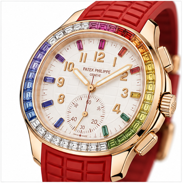 Patek Philippe Aquanaut Luce Rainbow Chronograph Ref. 7968/300R-001 - immagine 4