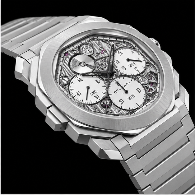 Bvlgari Octo Finissimo Chronograph GMT 10th Anniversary Ref. 103673 - immagine 3