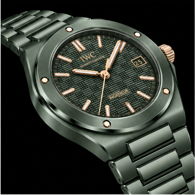 iwc ingenieur automatic 42 ref. iw338902 ceramica verde oliva