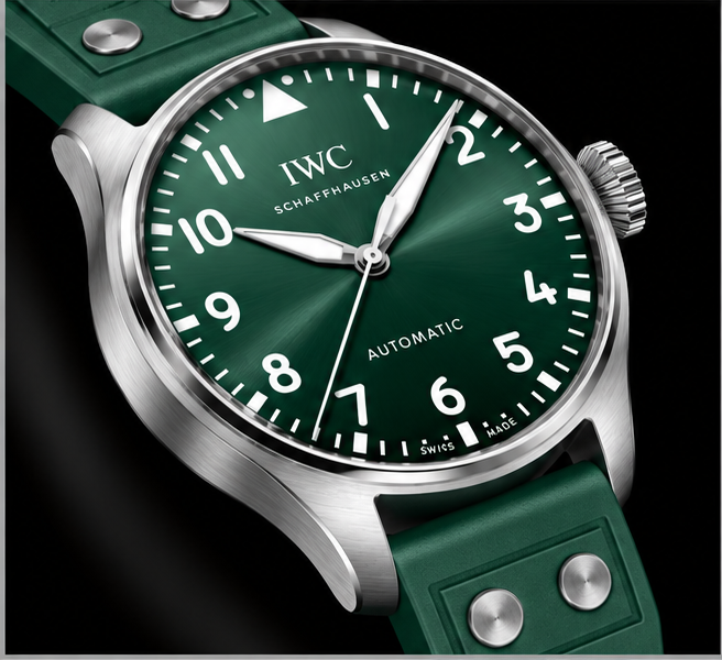 iwc big pilot's watch automatic quadrante verde