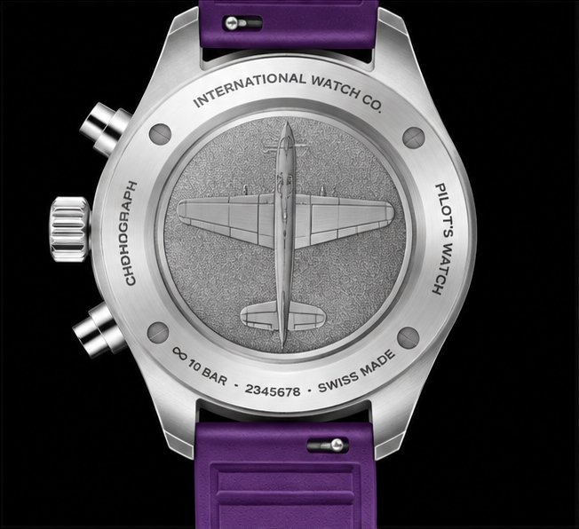 iwc pilot's watch chronograph viola turchese