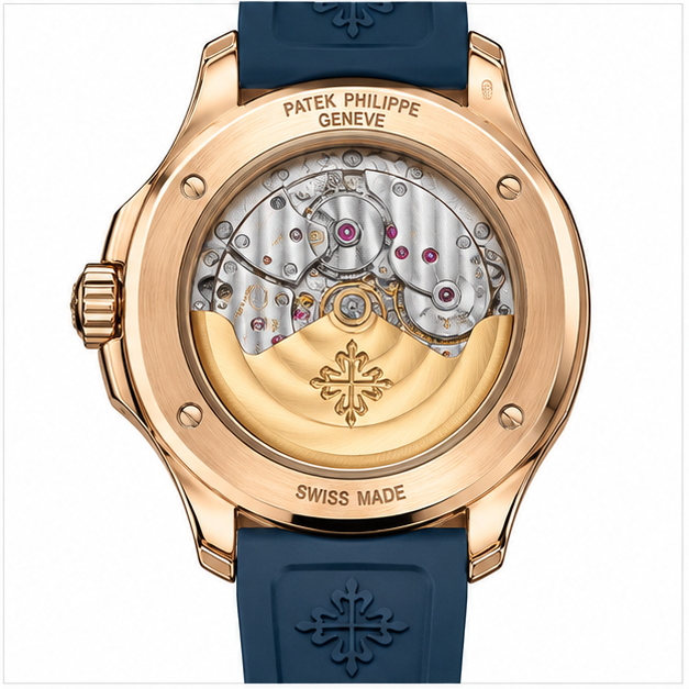 Patek Philippe Aquanaut Annual Calendar Oro Rosa Blu - immagine 4