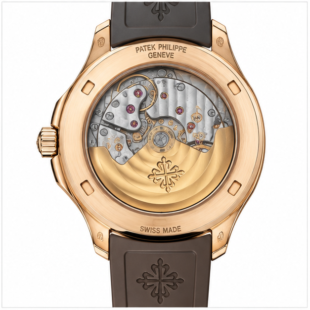 Patek Philippe Aquanaut Oro Rosa Diamanti Marrone - immagine 2