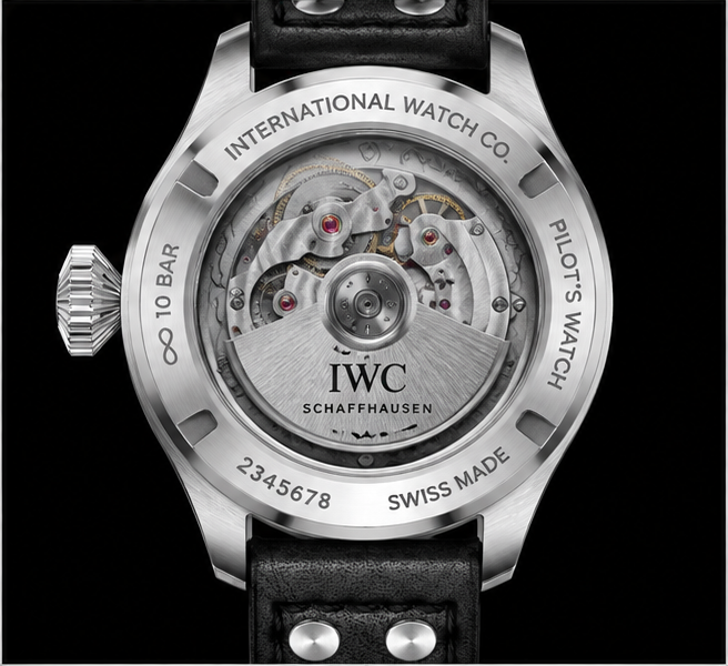 iwc big pilot's watch automatic 7 days power reserve nero