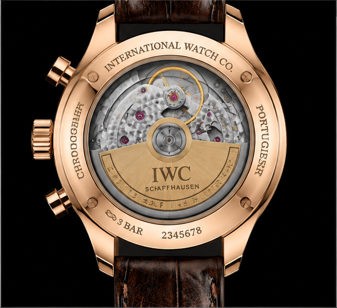 iwc portugieser chronograph oro rosa quadrante bianco