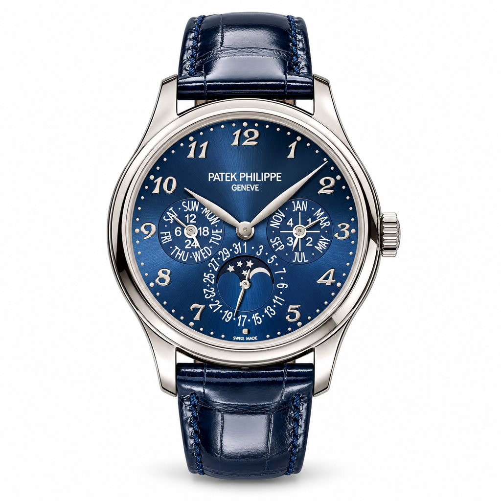 Patek Philippe Calatrava Calendario Perpetuo Quadrante Blu (2)