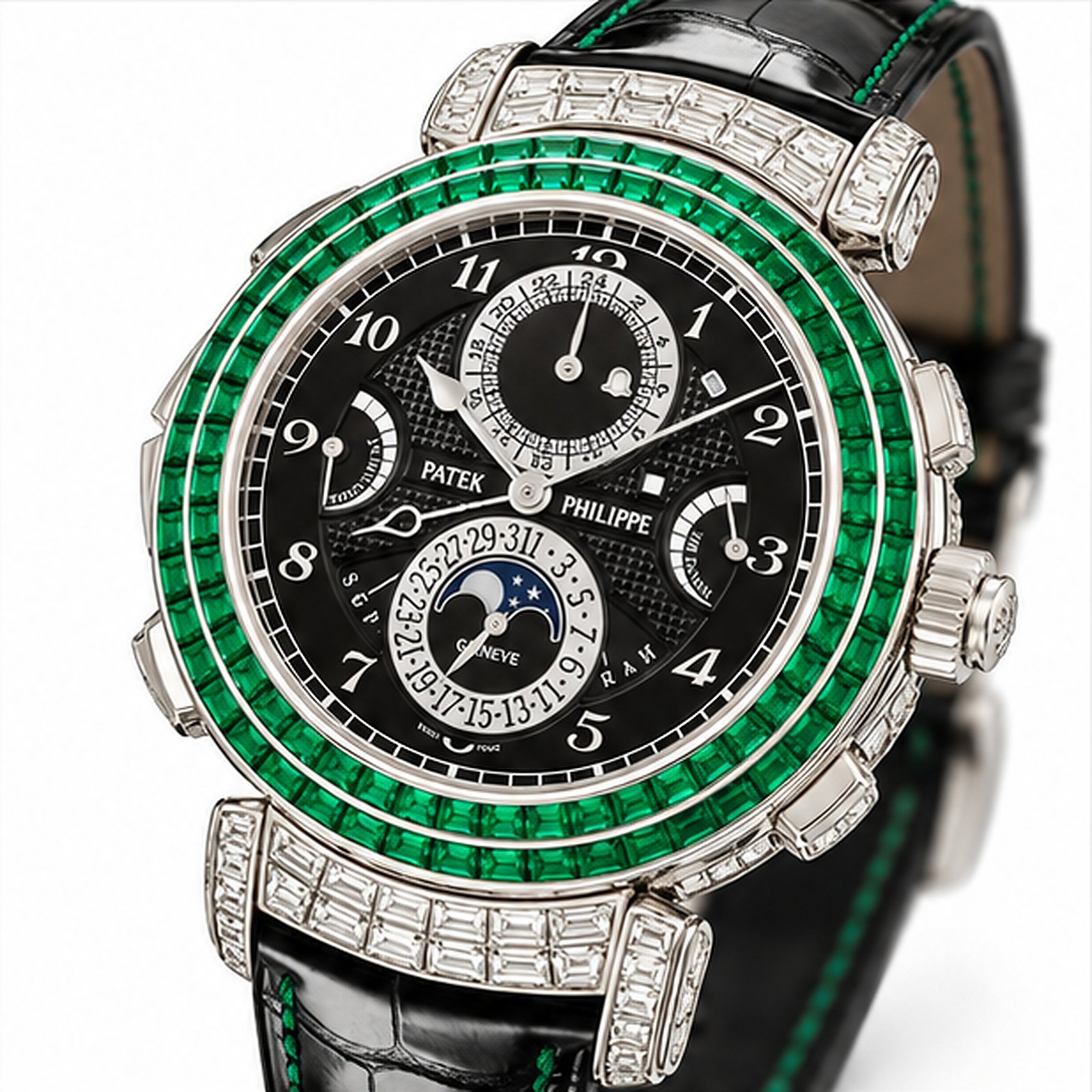 Patek Philippe Grand Complications Emerald Quadrante Nero - immagine 4